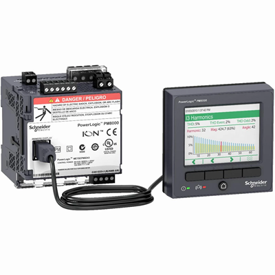 PowerLogic Power quality analyzer PM8000 0.2S Class S for DIN + LCD ION