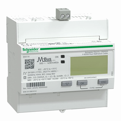 PowerLogic Three-phase energy meter 63A class 1 MID M-Bus