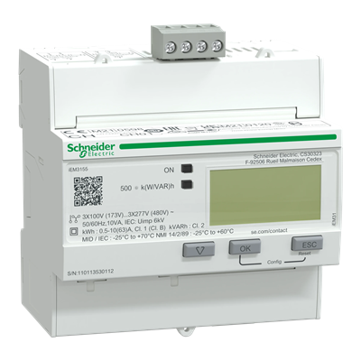 PowerLogic Three-phase energy meter 63A class 1 MID Modbus