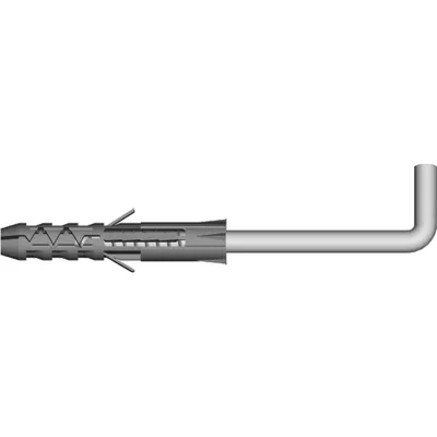 Pozinkovaný úhelník průměr 8mm, délka 4mm, závit 4mm