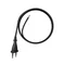 PP-11/3M/2X0,75/OMY P Connection cable with flat plug; 2x0,75; H03VVH2-F (OMYp); 3m; black