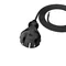 PP-21/2M/2X1/H05RR Connection cable with straight plug IP20; 2x1; H05RR; 2m; black