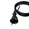 PP-21/4,5M/2X1,5/H05RR Anschlusskabel mit geradem Stecker, Schutzart IP20; 2x1,5; H05RR; 4,5 m; schwarz