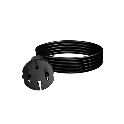 PP-21/4.5M/2X1/H05RR Connection cable with straight plug IP20; 2x1; H05RR; 4.5m; black