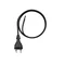PP-21/4M/2X1.5/H07BQF B/ZAW Cavo di collegamento con spina dritta IP20; 2x1.5; H07BQF; 4 m; nero