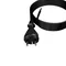 PP-21/4M/2X1.5/H07BQF B/ZAW Connection cable with straight plug IP20; 2x1.5; H07BQF; 4m; black
