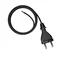 PP-21/5M/2X1/H05RR Connection cable with straight plug IP20; 2x1; H05RR; 5m; black