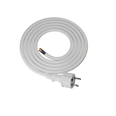 PP-40H/2M/3X2.5/H05VV-F Connection cable with straight plug IP44; 3x2.5; H05VV-F; 2m; white