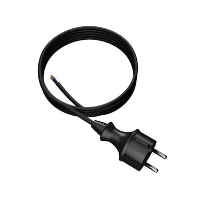 PP-40H/3M/3X1/H05RR Connection cable with straight plug IP44; 3x1.0; H05RR; 3m; black