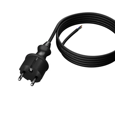 PP-40H/3M/3X1/H05RR Connection cable with straight plug IP44; 3x1.0; H05RR; 3m; black