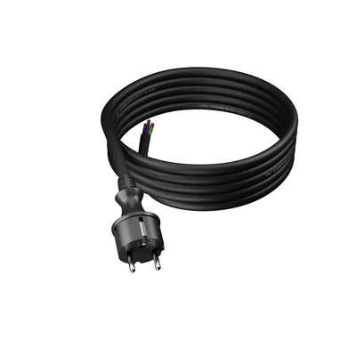 PP-40H/4M/3X2.5/H05RR Anschlusskabel mit geradem Stecker, Schutzart IP44; 3x2,5; H05RR; 4 m; schwarz