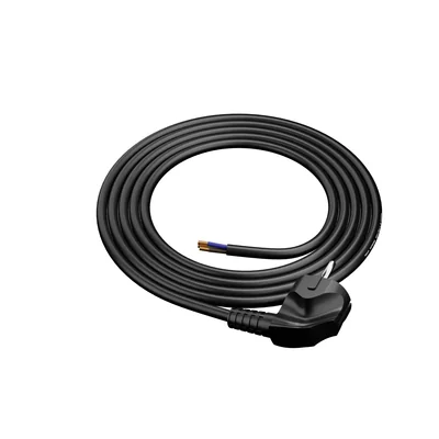 PP-50/1,8M/3X1,5/OMY ŻO/ Anschlusskabel mit abgewinkeltem UniSCHUKO-Stecker; 3x1,5; OMY żo; 1,8 m; WEISS