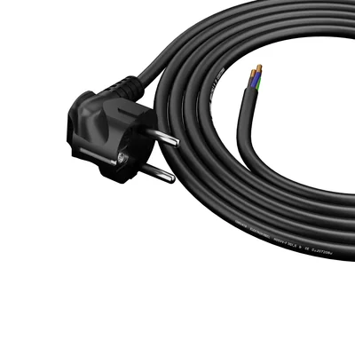 PP-50/1.8M/3X1.5/OMY ŻO/ Cable de conexión con conector UniSCHUKO en ángulo; 3x1.5; OMY żo; 1.8m; BLANCO