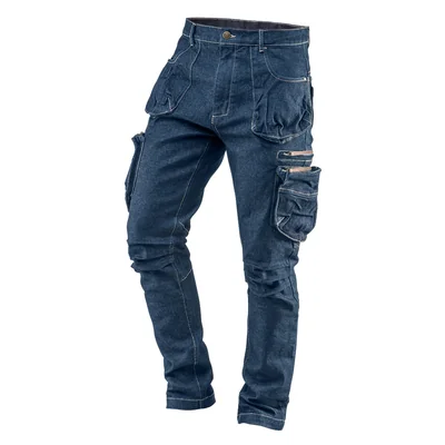 Pracovní kalhoty DENIM s 5 kapsami, velikost XXXL