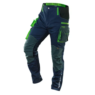 Pracovní kalhoty PREMIUM, 62% bavlna, 35% polyester, 3% elastan, velikost L