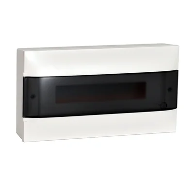 PRACTIBOX S 1X18 Wandverteiler mit transparenter Tür