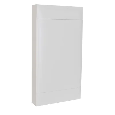 PRACTIBOX S 4X18 WALL-MOUNTED DISTRIBUTION BOARD WITH WHITE DOOR