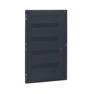 PRACTIBOX3 4 X 18 PANNEAU DE DISTRIBUTION ENCASTRÉ AVEC PORTE TRANSPARENTE