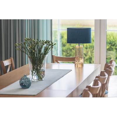 PRATO Lampada da tavolo 50cm 60W E27 IP20 blu