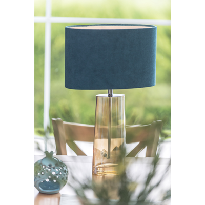 PRATO Lampada da tavolo 50cm 60W E27 IP20 blu