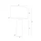 PRATO Table lamp 50cm 60W E27 IP20 pink