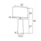 PRATO Tischleuchte 50cm 60W E27 IP20 rosa