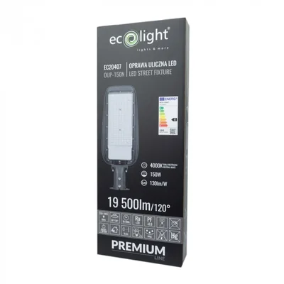 PRÉMIOVÁ POULIČNÍ SVÍTIDLA 150W 4000K 130lm/W IP65