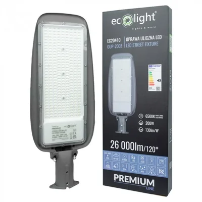 PRÉMIOVÁ POULIČNÍ SVÍTIDLA 200W 6500K 130lm/W IP65
