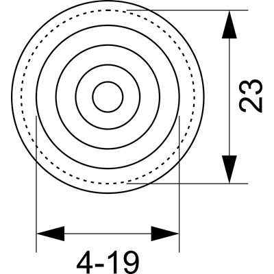 Premistoppa flessibile in Pe-19