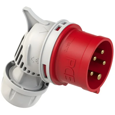 Přenosná úhlová zástrčka IP44 16A 400V 3P+Z+N