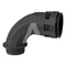 Prensaestopas de ángulo de arco de 90 grados para conducto ND23 con rosca M32, negro