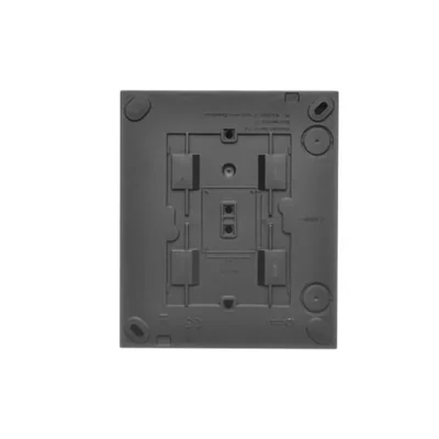 Presa a muro Simon Aquaclick WA-CGSZ4Cx-xx-49Ax, Schuko, 4 posti, coperchio trasparente, IP44, 16A, 250V~, connettori rapidi; nera
