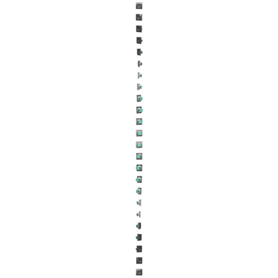 Presa a spina con messa a terra, con otturatore. percorsi di corrente, protetto contro gli spruzzi d'acqua IP44 (modulo), 16A, 250V, morsetti a vite, sportello trasparente, inox (metallico)