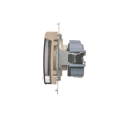 Presa a spina per versione IP44 con otturatore. per più fotogrammi (modulo) Sportello trasp.16A 250V. crema
