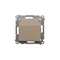 Presa a spina per versione IP44 con otturatori e guarnizione cornice (modulo) 16A 250V crema