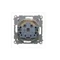 Presa a spina per versione IP44 con otturatori e guarnizione cornice (modulo) 16A 250V crema