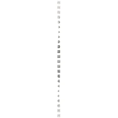 Presa antenna R-TV passante (modulo), attenuazione 10dB, colore bianco