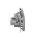 Presa antenna R-TV passante (modulo), attenuazione 10dB, satinata (metallica)