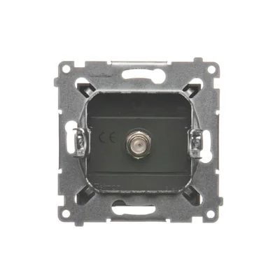 Presa antenna SAT singola (modulo) antracite (metallizzato)