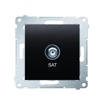 Presa antenna SAT singola (modulo) antracite (metallizzato)