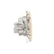 Presa antenna satellitare doppio terminale SAT-SAT-RTV (modulo) beige