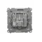 Presa antenna satellitare doppio terminale SAT-SAT-RTV (modulo) satinato (metallizzato)