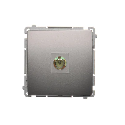 Presa antenna single end, modulo metallico in acciaio inossidabile