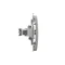 Presa antenna single end, modulo metallico satinato