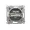 Presa antenna TV singola (modulo) antracite (metallizzato)