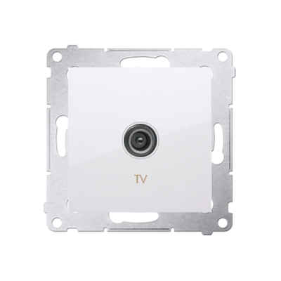 Presa antenna TV singola (modulo), bianca