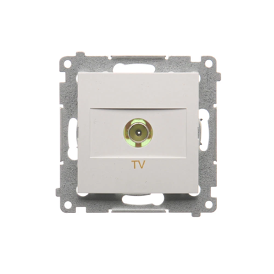 Presa antenna TV singola (modulo), bianca