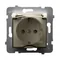 Presa ARIA antispruzzo con messa a terra Schuko IP44 ecru