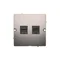 Presa computer RJ45 cat.5e + RJ11 (modulo) inox (metallico)