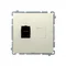Presa computer RJ45 cat.6, singola, schermata, beige
